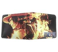 WANHONGYUE One Piece Monkey D Luffy Anime Cartera Billetera de Cuero para Hombre Tarjetas de Crédito Wallet Monedero 1005/2