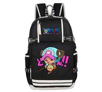 WANHONGYUE One Piece Tony Tony Chopper Anime Mochila Escolar Estudiante Backpack Mochila para Portátil con Puerto de Carga USB /16
