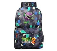 WANHONGYUE Plants vs. Zombies Juego Backpack Casual Daypack Bolsa de Viaje Mochila Infantil Niña Niño Chequer A /1