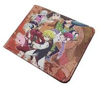 WANHONGYUE The Seven Deadly Sins Nanatsu No Taizai Anime Cartera Billetera de Cuero para Hombre Tarjetas de Crédito Wallet Monedero 1013/3