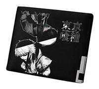 WANHONGYUE Tokyo Ghoul Anime Cartera Hombre Cuero Artificial Billetera Portatarjetas Slim Wallet Negro /4