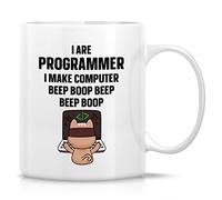 WANJIBAO Cat I Are Computer Programmer Software Engineer Coding Tazas de café de cerámica de 325 ml - Divertidas, sarcasmo, sarcástico, regalos de cumpleaños inspiradores para amigos, compañeros de