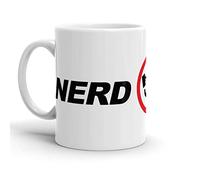 WANJIBAO White Mugs - Taza de café de cerámica con logotipo de Nerd Tea Herd Birthday Logo Travel Chuck Buy Cups More 325 ml para amigos, familiares, compañeros de trabajo, Navidad
