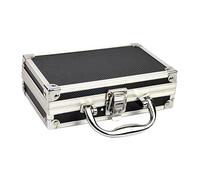 Wanjorlay Caja de herramientas de aleación de aluminio, caja de almacenamiento para accesorios, práctica maleta de aluminio, caja de herramientas portátil, pequeña caja de herramientas, caja de