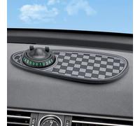 WANJUNSHANGMAOYOUXIAN Alfombrilla Antideslizante para Salpicadero Multifuncional para Porsche 911 Dakar 2022-2024, Soporte Impermeable y Lavable con Porta Teléfono, Black Gray
