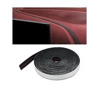 WANJUNSHANGMAOYOUXIAN Tira de Ajuste de Cuero para Interior de Coche para Toyota RAV4 5 (V) A5 I 2018-2025, Línea de Moldura Autoadhesiva Impermeable de 6m Decoración de Salpicadero, Black-Red