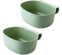 Wankd 2 bandejas para residuos de cocina, organizador para cambiar pañales, cuenco para cambiar pañales, color verde