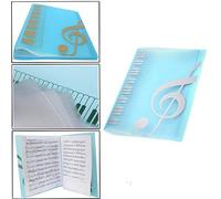 Wankd - Carpeta con 40 bolsillos para partituras de música, carpeta de música, carpeta de canción, soporte para hojas de papel de almacenamiento, tamaño A4, azul