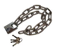 WANLIAN Candado Bicicleta,Candado Seguridad Resistente,4 Llaves, Candado de Cadena con Candado, Antirrobo Cadena para Bicicletas Motocicletas Scooters Puerta Valla Exteriores(6MMx80cm)