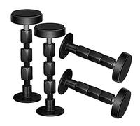 WANLIAN Estabilizadores de cabecero Sostenedor del Marco de la Cama Herramienta antivibración para armazón de Cama con Rosca Ajustable Ajustable de 3,8 cm - 11,4 cm Negro 4PCS