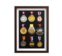 WANLIAN Exhibición de medallas, Marco de exhibición de Madera Maciza de Marco Profundo, exhibición de medallas Militares, medallas de Corredores, medallas Deportivas, medallas de maratón, medallas