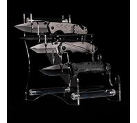 WANLIAN Expositor Navajas,Expositor de Navajas Coleccion,Soporte para Dagas,Mostrador para Cuchillas,Estante de AcríLico para Cuchillas