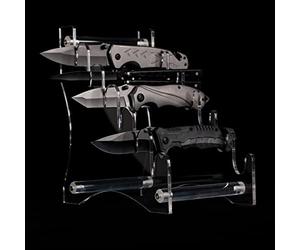 WANLIAN Expositor Navajas,Expositor de Navajas Coleccion,Soporte para Dagas,Mostrador para Cuchillas,Estante de AcríLico para Cuchillas