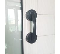 WANLIAN-Potente Manija de Ventosa para Puerta, Espejo, Vidrio, Pared, Baño, Cajón, Refrigerador, Ducha, Bañera, Gabinete, Cocina (Negro Grande)