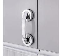 WANLIAN Potente ventosa de cristal para puerta, cajón de refrigerador, baño, pasamanos de pared, manija de ducha para bañera, manija de gabinete de cocina, ventosa (plateado)