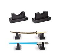 WANLIAN Soporte de sable de luz Katana Stand Samurai Cuchillo Titular Escritorio de madera Sable de luz Soporte de pantalla horizontal para mostrar Sable de luz Katana Espada