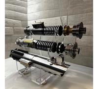 WANLIAN Soporte de sable para exhibición horizontal de tres sables o espadas (transparente)