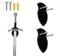 WANLIAN Soporte para espada, soporte de hacha, soporte de pared para espada, soporte de pared acrílico para exhibición vertical y decoración de espadas y hachas (paquete de 2 unidades)