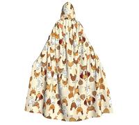 WANLON A Brood of Chickens - Capa con capucha - Disfraz de adulto para hombre y mujer - Perfecto para cosplay, Navidad, Halloween, Pascua, carnaval