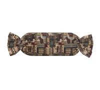 WANLON Almohada cilíndrica con estampado de ciervo de oso Lodge - Cojín de espalda ajustable para el cuello, cómodo regalo de decoración del hogar