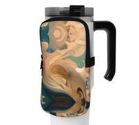 WANLON Art Mystery - Bolsa de accesorios versátil para botellas deportivas, ideal para caminar, senderismo, yoga, gimnasio, resistencia al agua y a prueba de golpes, Black, M, Soporte para tarjetas de