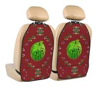 WANLON Big Eye - Alfombrilla de almacenamiento antipatadas para asientos de coche, 2 protectores de respaldo de asiento, cobertura contra huellas y arañazos
