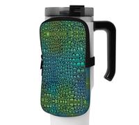 WANLON Bolsa de accesorios versátil de piel de cocodrilo, ideal para caminar, senderismo, yoga, gimnasio, resistente al agua y a prueba de golpes, Black, S, Soporte para tarjetas de visita