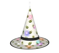 WANLON Bonito sombrero de bruja de aguacate, accesorio de Halloween, vestido de fiesta de disfraces, ideal para carnaval, adultos, Navidad