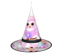 WANLON Bonito sombrero de bruja de búho, accesorio de Halloween, vestido de fiesta de disfraces, ideal para carnaval, adultos, Navidad