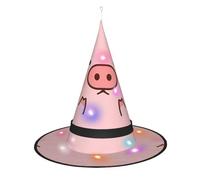 WANLON Bonito sombrero de bruja de cerdo, accesorio de Halloween, vestido de fiesta de disfraces, ideal para carnaval, adultos, Navidad