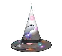 WANLON Bonito sombrero de bruja de gaviota, accesorio de Halloween, vestido de fiesta de disfraces, ideal para carnaval, adultos, Navidad