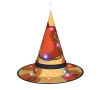 WANLON Bonito sombrero de bruja de hámster, accesorio de Halloween, vestido de fiesta de disfraces, ideal para carnaval, adultos, Navidad