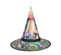 WANLON Bonito sombrero de bruja de hongos para Halloween, vestido de fiesta de disfraces, ideal para carnaval, adultos, Navidad