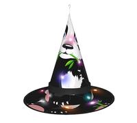 WANLON Bonito sombrero de bruja de panda accesorio de Halloween, vestido de fiesta de disfraces, ideal para carnaval, adultos, Navidad
