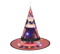 WANLON Bonito sombrero de bruja de perezoso, accesorio de Halloween, vestido de fiesta de disfraces, ideal para carnaval, adultos, Navidad