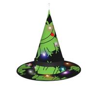 WANLON Bonito sombrero de bruja de rana, accesorio de Halloween, vestido de fiesta de disfraces, ideal para carnaval, adultos, Navidad