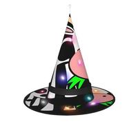 WANLON Bonito sombrero de bruja de vaca pequeña, accesorio de Halloween, vestido de fiesta de disfraces, ideal para carnaval, adultos, Navidad