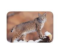 WANLON Canada Lynx - Tapete con dobladillo de 40 x 60 pulgadas, versátil para uso en exteriores e interiores, perfecto para cocina, dormitorio, sala de estar