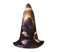 WANLON Capa con capucha Cosmic Shining Planet, perfecta para juegos de rol, cosplay, ideal para Navidad, Halloween, Pascua, fiesta de carnaval
