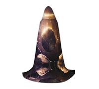 WANLON Capa con capucha Cosmic Shining Planet, perfecta para juegos de rol, Navidad, Halloween, Pascua, carnaval, fiesta y exposiciones de cómics