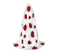 WANLON Capa con capucha Seven Star Ladybird, perfecta para juegos de rol, Navidad, Halloween, Pascua, carnaval, fiesta y exposiciones de cómics