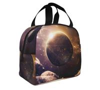 WANLON Cosmic Shining Planet - Lonchera perfecta para el trabajo, picnic, viajes, actividades al aire libre, bolsa de almuerzo grande pero elegante
