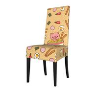 WANLON Delicious Sweet Ramen - Fundas elásticas para sillas de comedor, decoración de banquetes de mesa de hotel, cómodas y resistentes a las arrugas