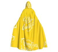 WANLON Goodlooking Hello Sunshine - Capa con capucha para adultos, perfecta para cosplay, Navidad, bailes de máscaras, Halloween, carnaval, fiesta