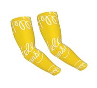 WANLON Goodlooking Hello Sunshine - Mangas refrescantes unisex - Mangas elásticas de seda de hielo con protección solar, ideal para correr al aire libre, ciclismo