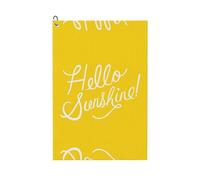 WANLON Goodlooking Hello Sunshine Toalla de golf, toalla de gimnasio suave y absorbente para golf, correr, yoga y más, secado rápido y conveniente