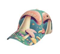 WANLON Gorra de béisbol clásica Big Eye Watermelon, moderna y transpirable, perfecta para deportes, actividades al aire libre y vacaciones, Pretty Little Mushrooms, Talla única