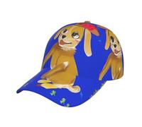WANLON Gorra de béisbol clásica Big Eye Watermelon, moderna y transpirable, perfecta para deportes, actividades al aire libre y vacaciones, Perro de dibujos animados bailando, Talla única