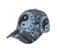 WANLON Gorra de béisbol clásica de la bandera estadounidense con botas vaqueras, moderna y transpirable, perfecta para deportes, actividades al aire libre y vacaciones, Diagrama de Ying Yang, Talla