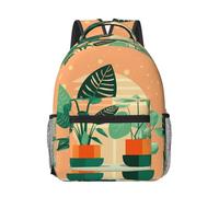 WANLON Green Turtleback - Mochila de lona ligera y cómoda, perfecta para la escuela secundaria, la universidad, viajes, estilo y simplicidad